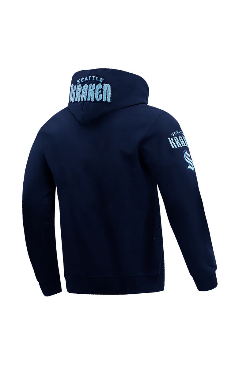PRO STANDARD Men's Pro Standard Navy Seattle Kraken Classic Pullover Hoodie, Alternate, color, 