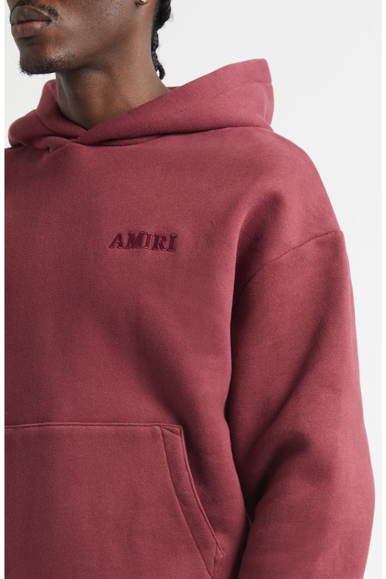 Oversize Logo Embroidered Hoodie, Alternate, color, AGED PORT