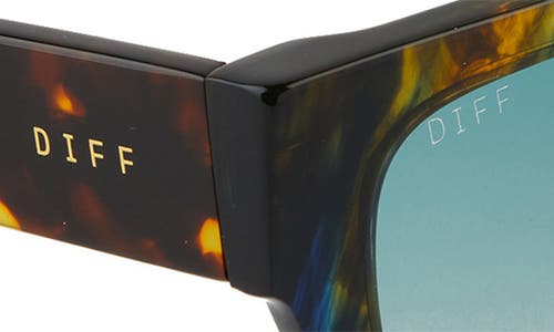 Diff Remi Ii 53mm Polarized Square Sunglasses In Blue