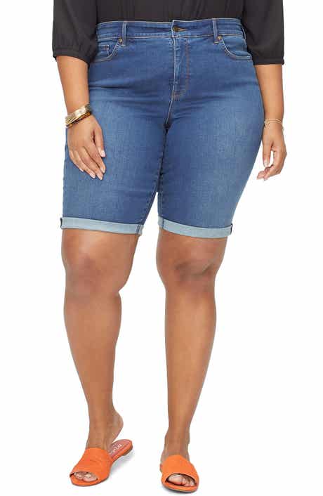 NYDJ Briella High Waist Denim Bermuda Shorts
