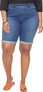 NYDJ Briella High Waist Denim Bermuda Shorts