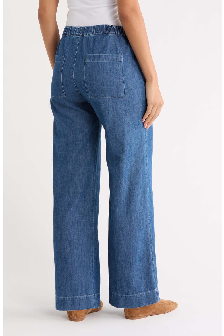 Madeline Wide Leg Jeans, Alternate, color, DISTRESSED INDIGO WASHED DENIM