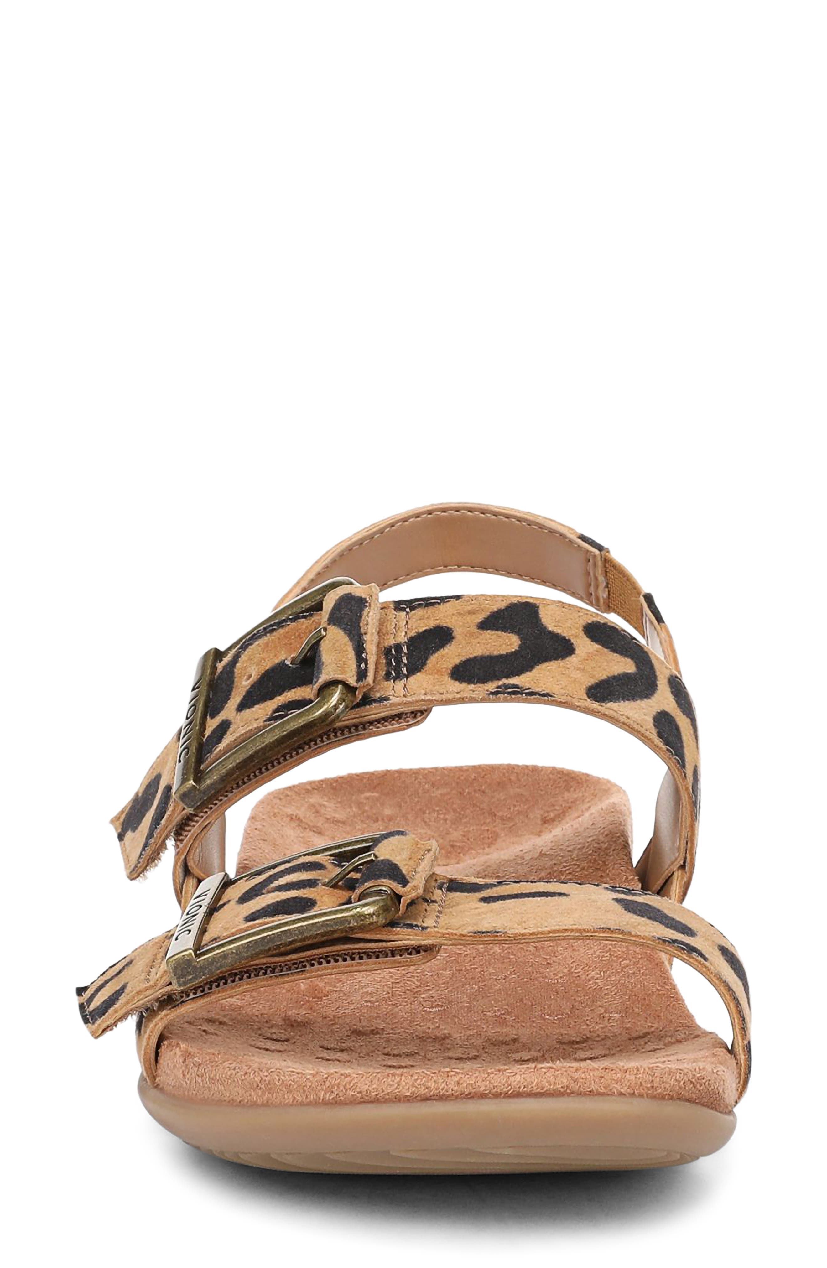 Vionic Reese Sandal, Alternate, color, Tan Leopard