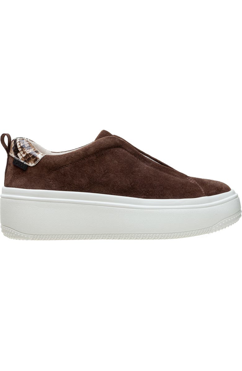 Linea Paolo Golde Platform Sneaker, Alternate, color, Chocolate Brown/ Brown