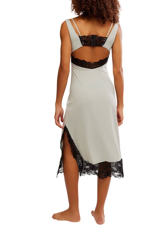 Free People Intimately Fp Party Crasher Midi Slipdress In Smoke Grey