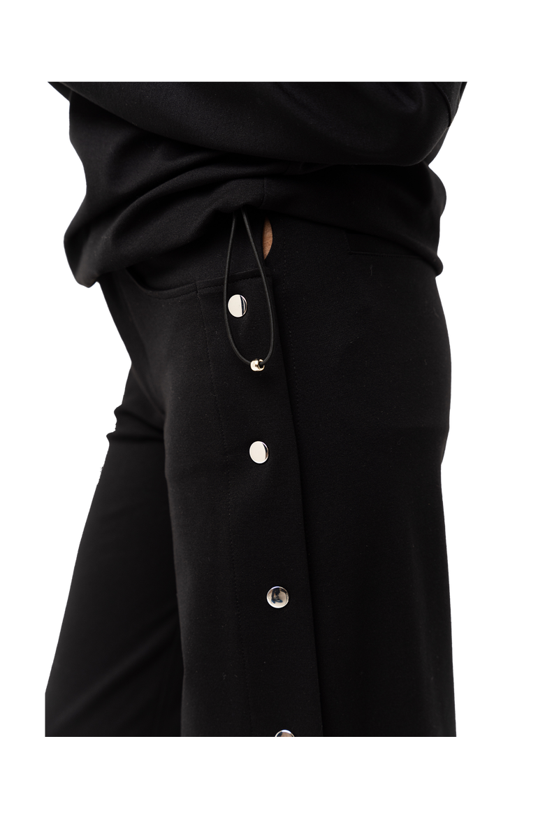 Sovana High Rise Snap Tear Away Pants, Alternate, color, Black
