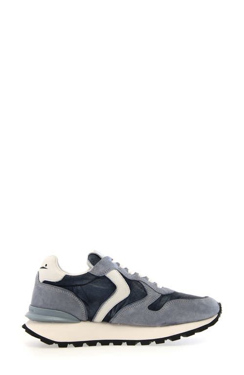 Voile Blanche Paris Race Sneaker In Cloud Grey Blue