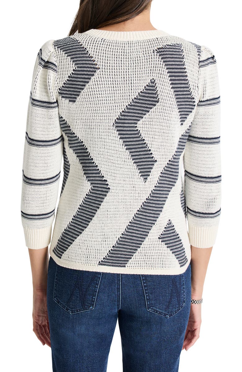 NIC+ZOE This & That Sweater, Alternate, color, White Multi