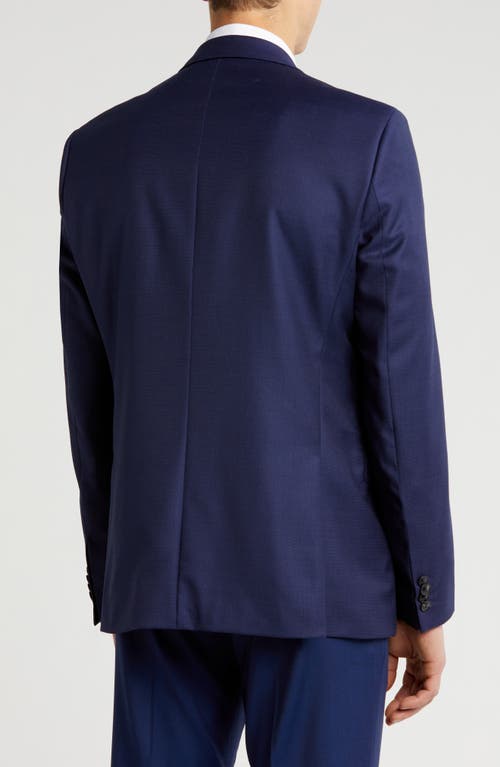 Digel Notch Lapel Virgin Wool Sport Coat In Blue