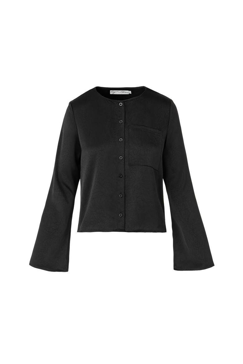 Olivia Blouse, Alternate, color, Black