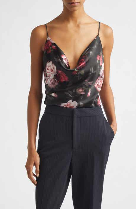 Calista Cowl Neck Silk Camisole