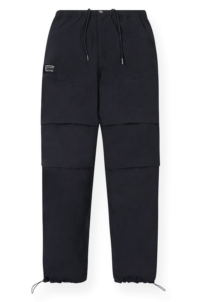 PAPER PLANES Cotton Blend Utility Pants, Main, color, Black