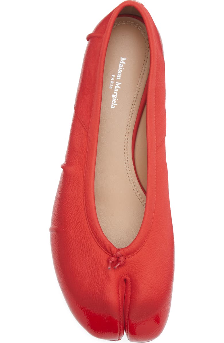 Maison Margiela Tabi Ballet Flat, Alternate, color, Red