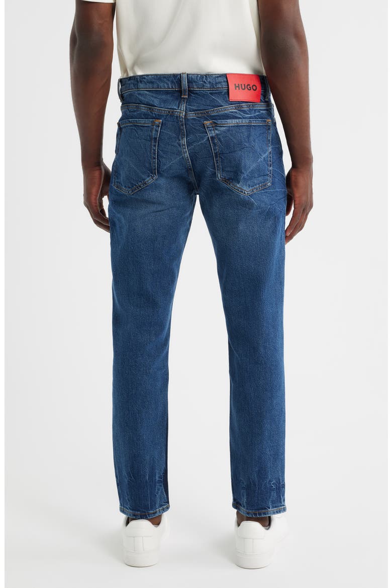 Slim Straight Leg Jeans, Alternate, color, BRIGHT BLUE
