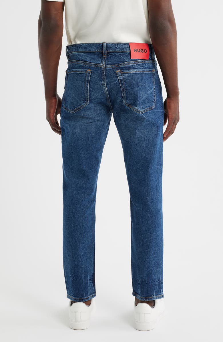 HUGO Slim Straight Leg Jeans, Alternate, color, Bright Blue
