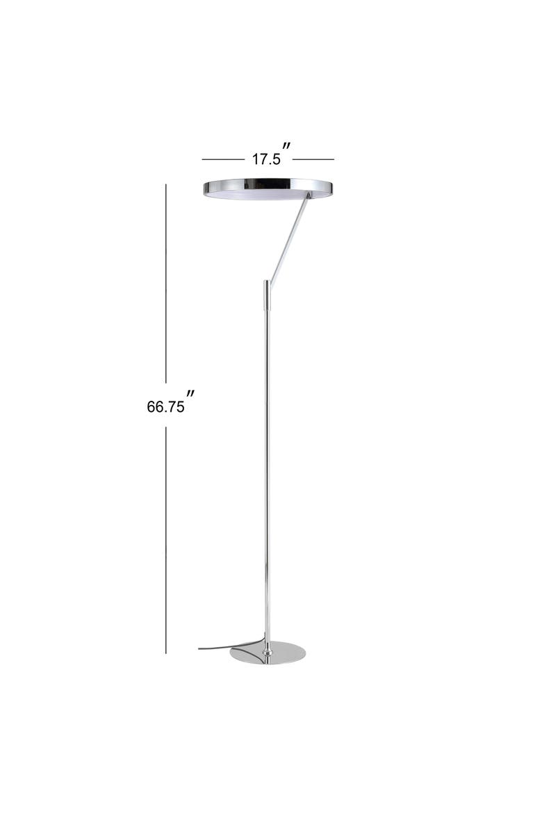 Owen 66.7" Integrated LED Metal Floor Lamp, Alternate, color, Chrome