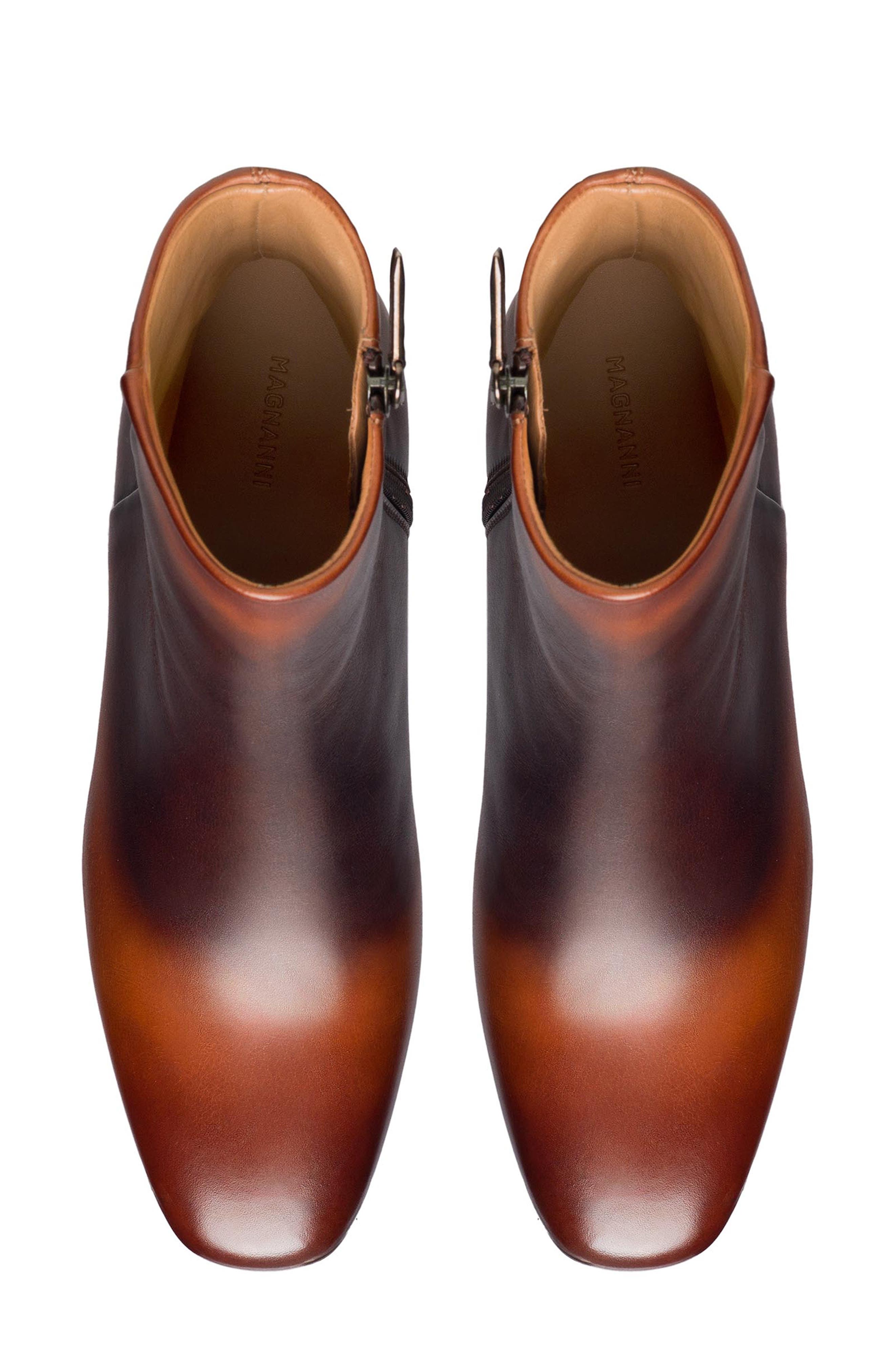 Arlyne Block Heel Bootie, Alternate, color, COGNAC