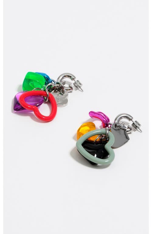 Bimba Y Lola Multicolor Hearts Earrings In Multi
