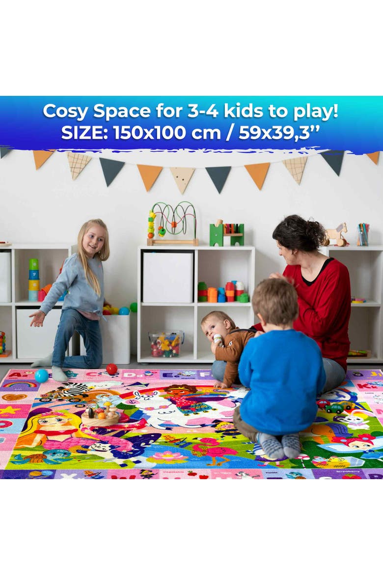 Super Soft ABC Baby Play Mat for Floor, Alternate, color, Girl
