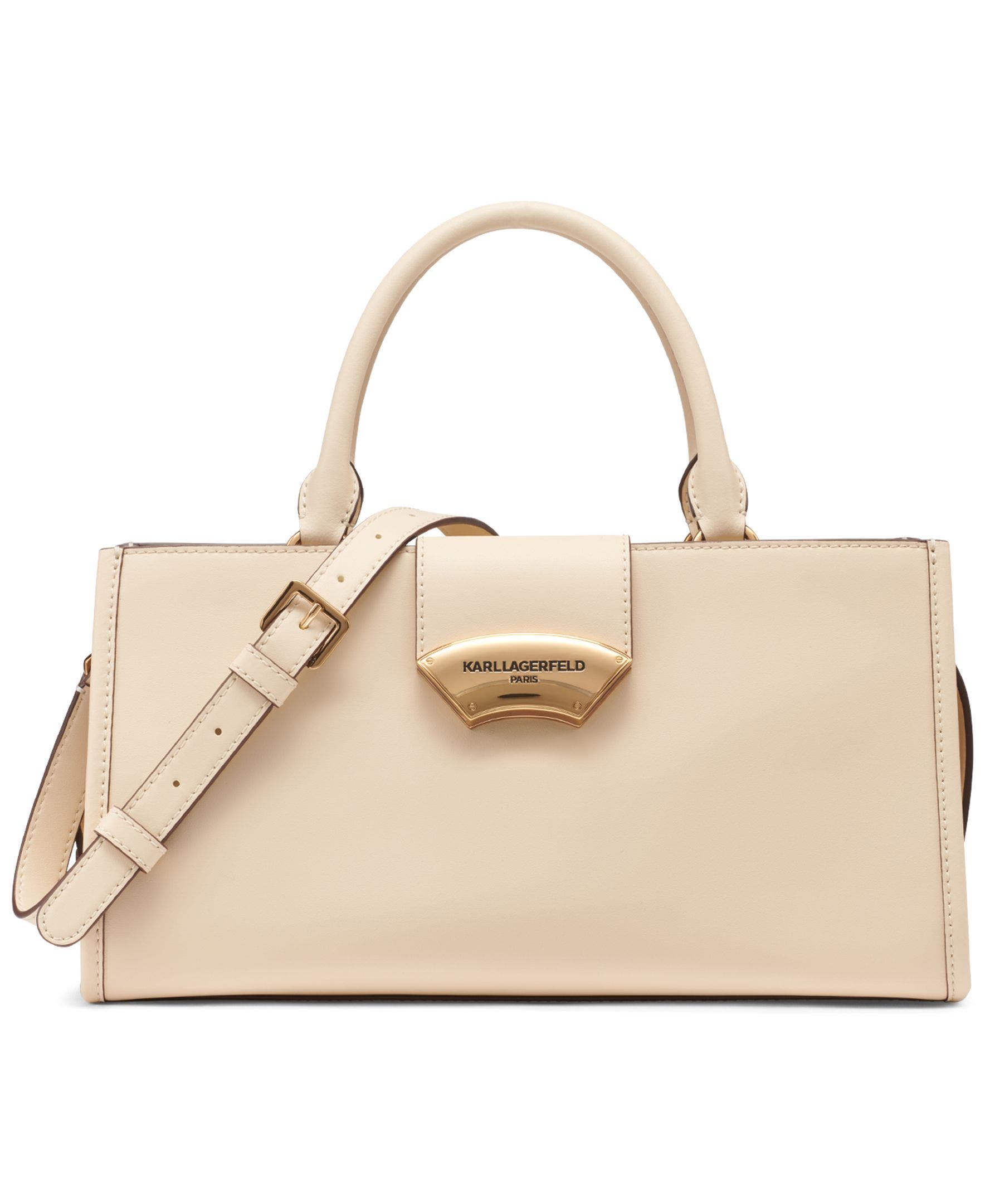 KARL LAGERFELD PARIS Madelyn Satchel, Main, color, Brie