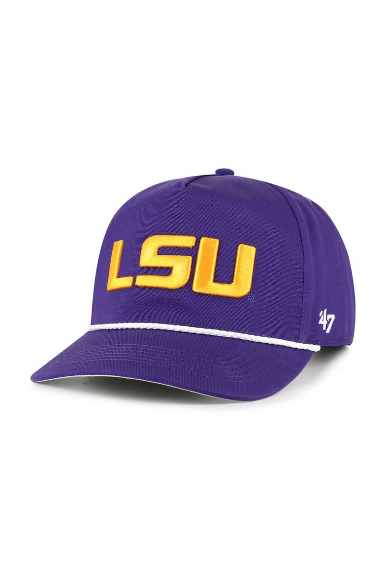 Men's '47  Purple LSU Tigers Rope Hitch Adjustable Hat, Main, color, Purple