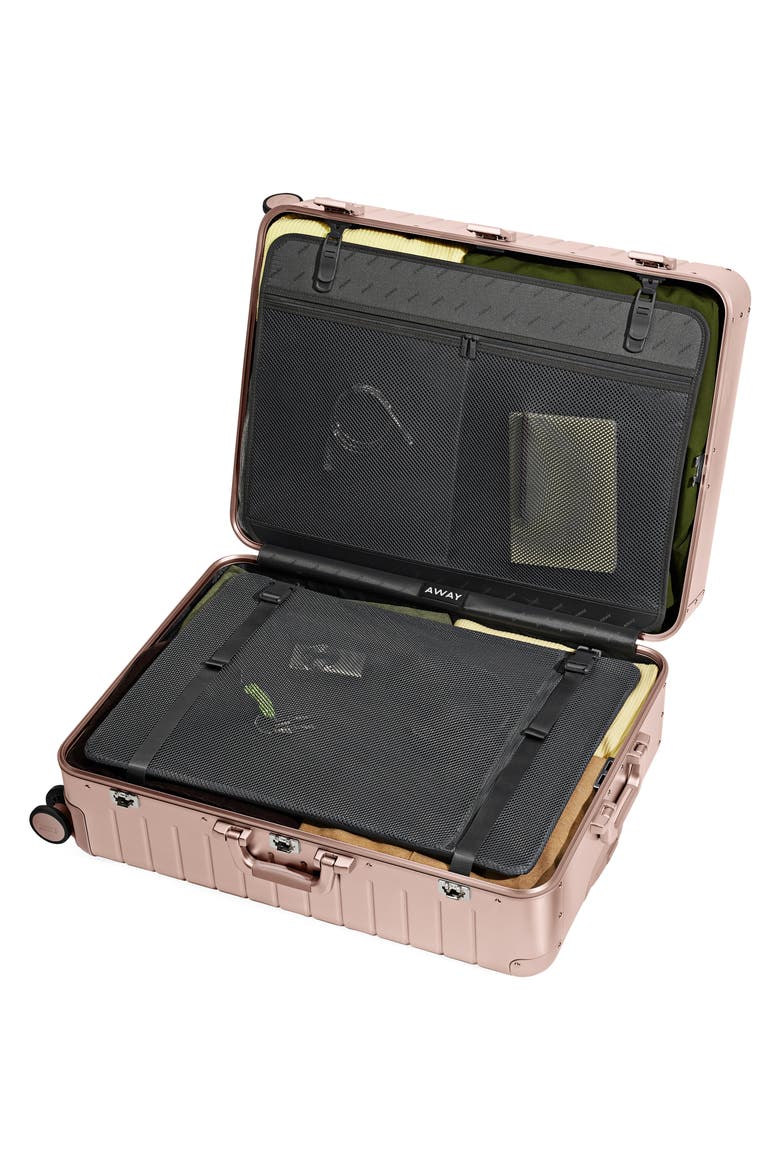 The Large Suitcase: Aluminum Edition, Alternate, color, ROSE GOLD
