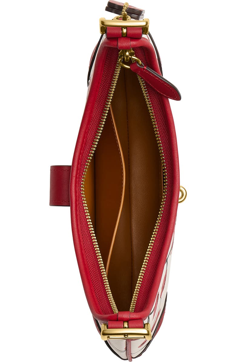 COACH Hamptons Hobo Bag With Cherry Print, Alternate, color,