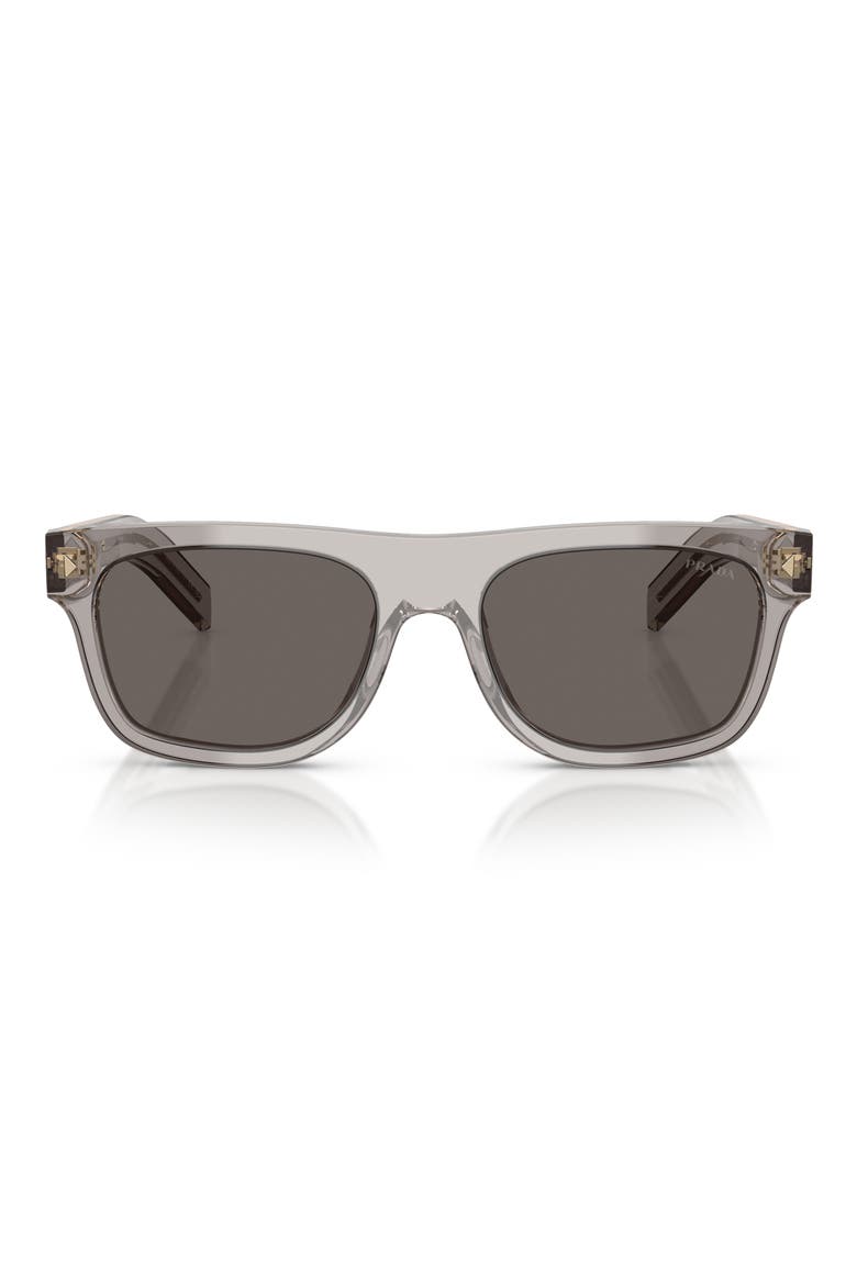 55mm Pillow Sunglasses, Main, color, HEMATITE / DARK GREY