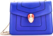 Pre-Owned Bvlgari Serpenti Forever Square Shoulder Bag Leather Small