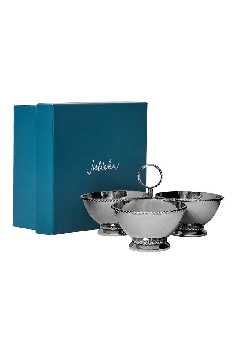 Graham Triple Cocktail Bowl, Alternate, color, SILVER