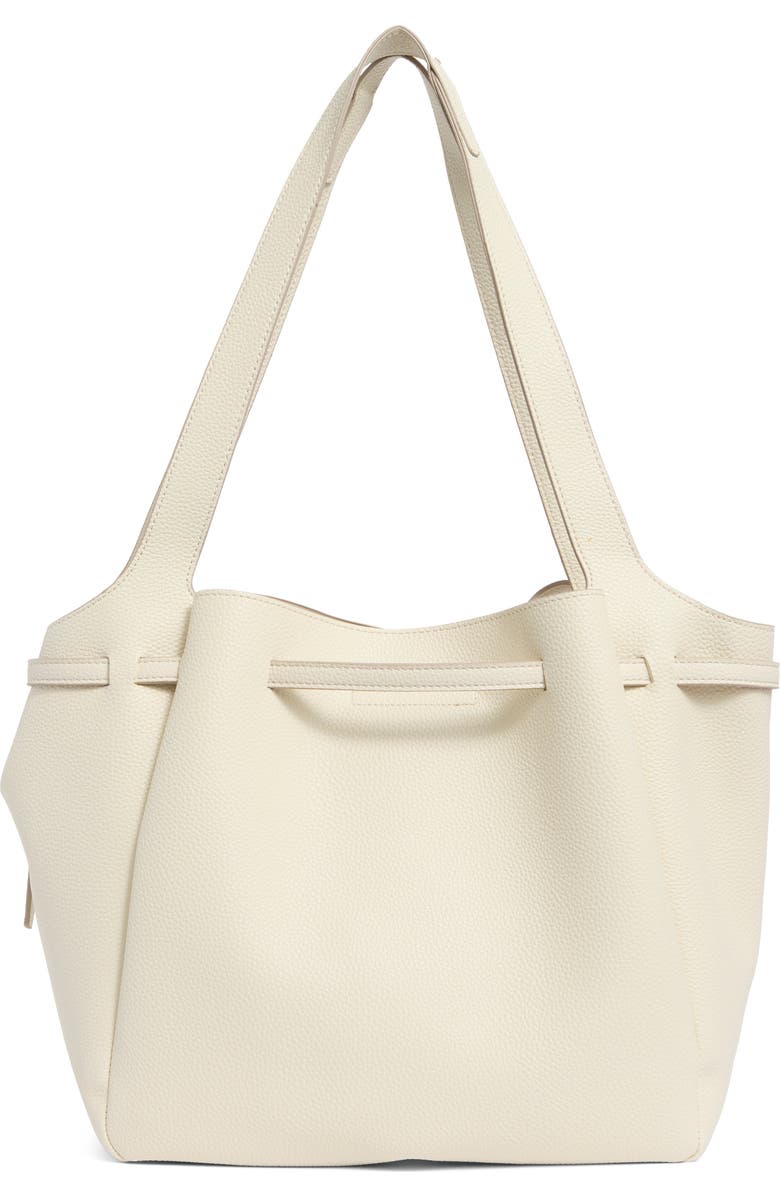Nanette Lepore Laurel Belted Shoulder Bag, Alternate, color, Rice