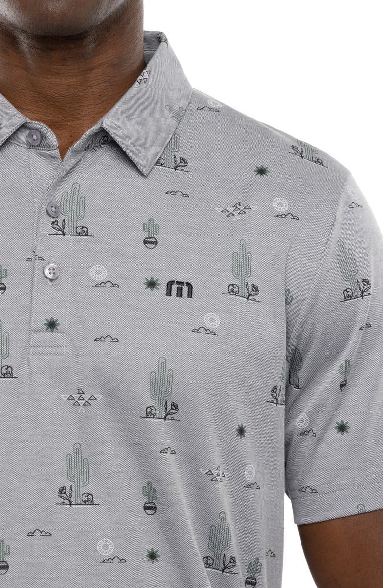 TravisMathew Candy Shores Desert Print Piqué Polo, Alternate, color, 