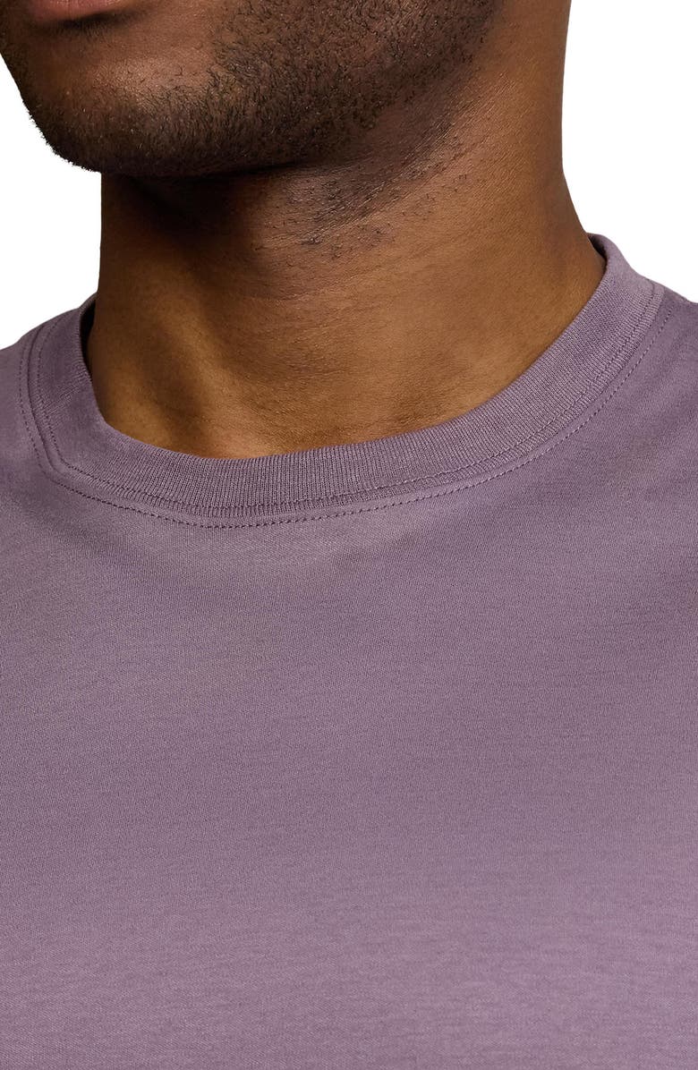 Ralph Lauren Purple Label Short Sleeve Cotton Interlock Crewneck T-Shirt, Alternate, color, Violet Melange