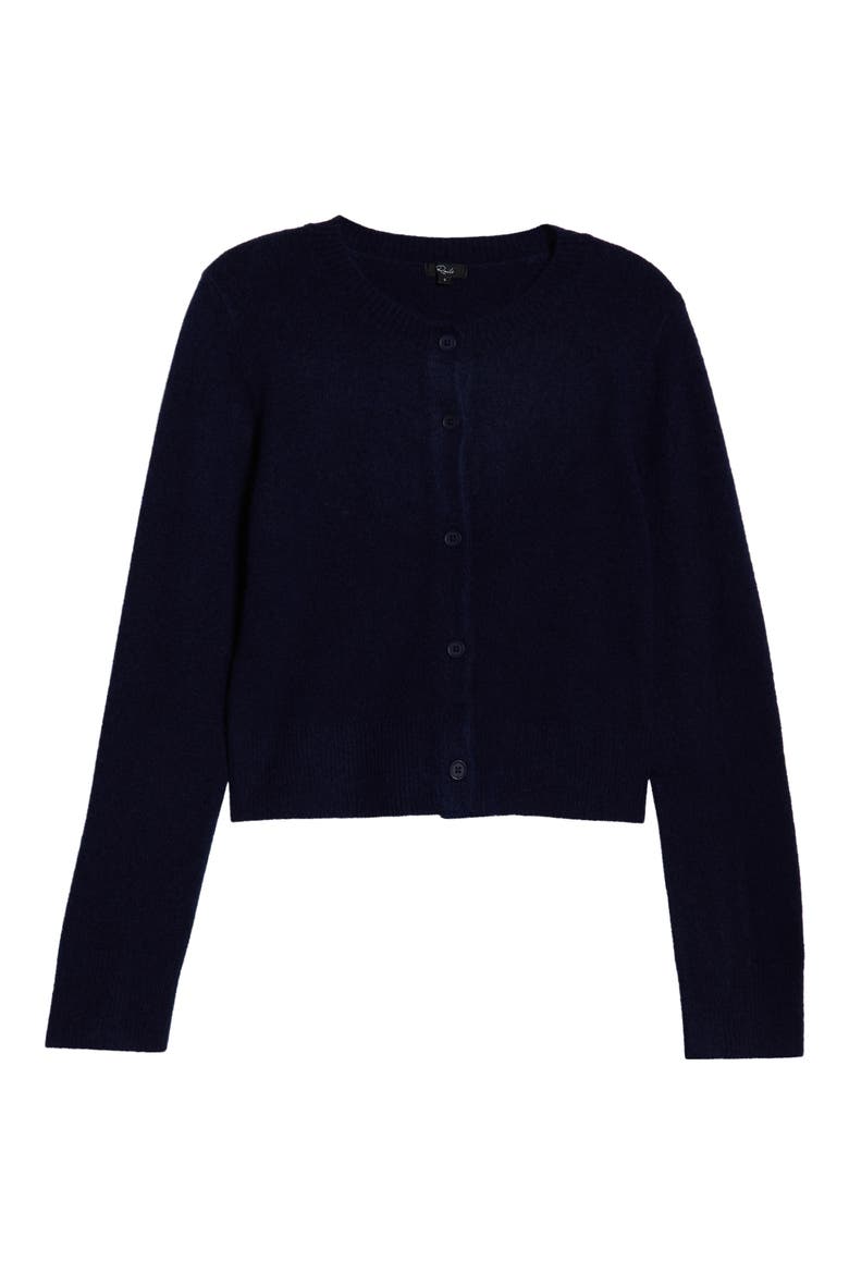 Matilda Crop Cardigan, Alternate, color, NAVY