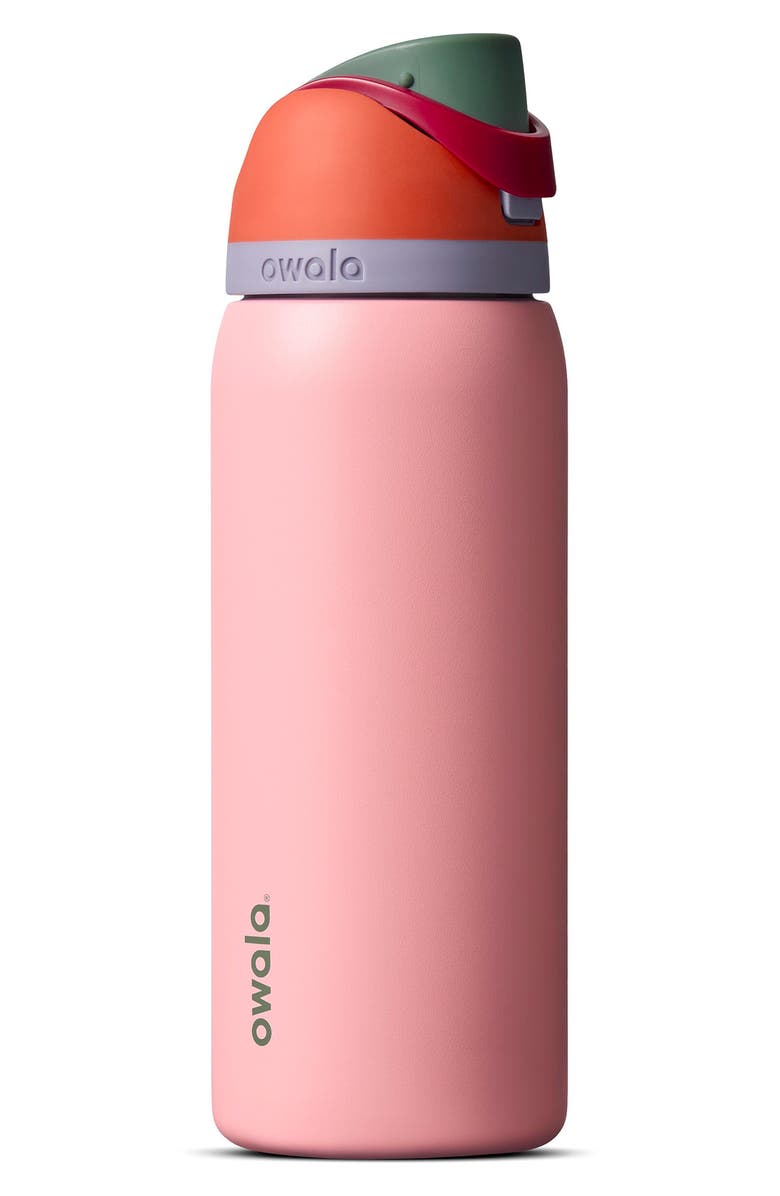 Owala 32oz. FreeSip Stainless Steel Water Bottle, Main, color, Sugar High