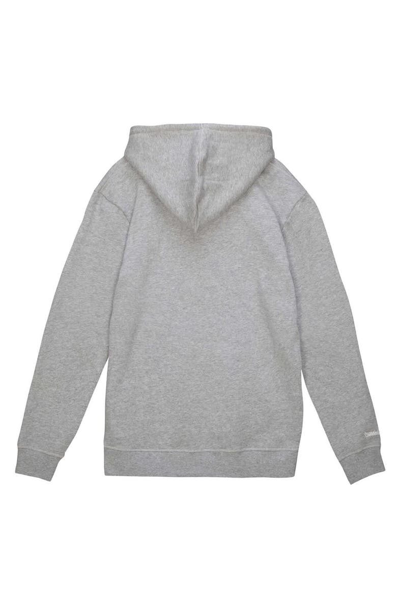 Mitchell & Ness Men's Mitchell & Ness Heather Gray Dallas Cowboys Helmet Logo Vintage Pullover Hoodie, Alternate, color, 