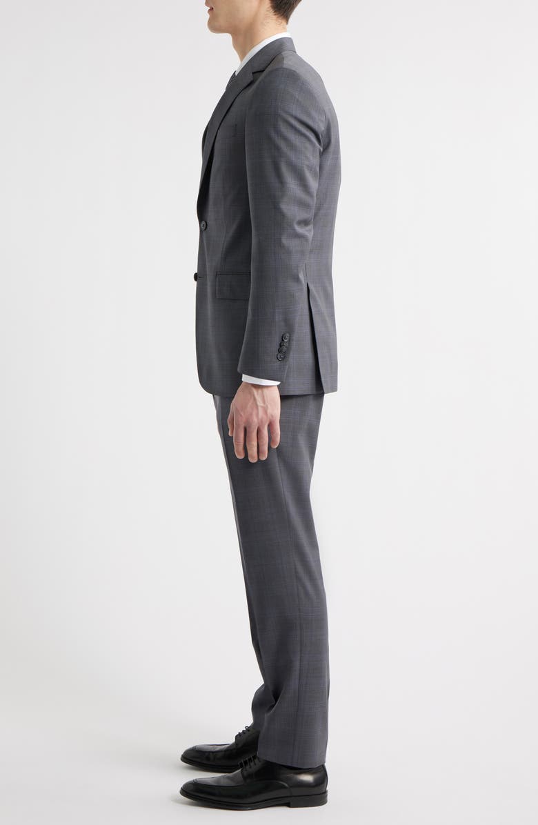 Peter Millar Flynn Classic Fit Plaid Wool Suit, Alternate, color, Grey