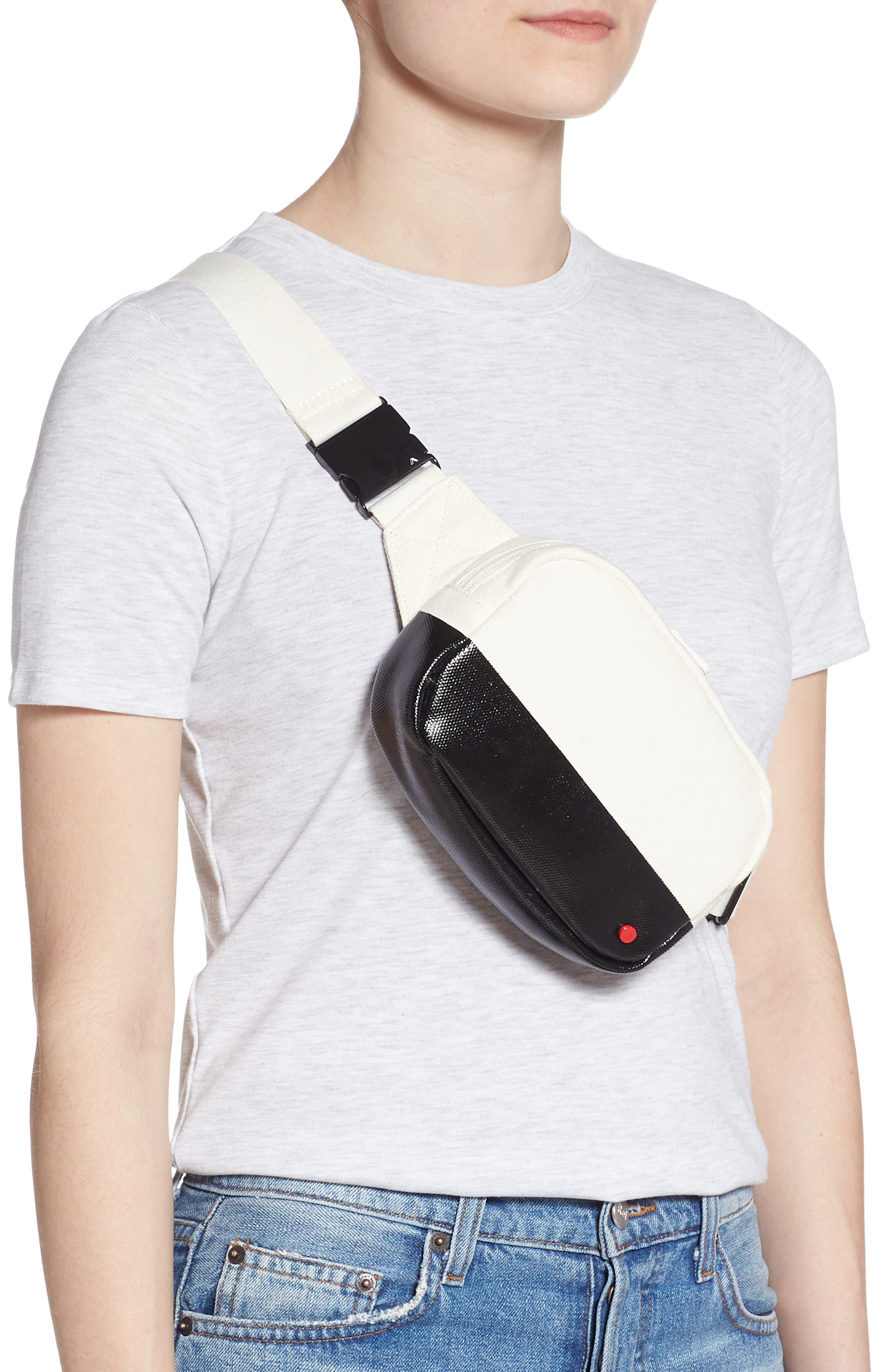 Homecrest Crosby Belt Bag, Alternate, color, NATURAL/ BLACK