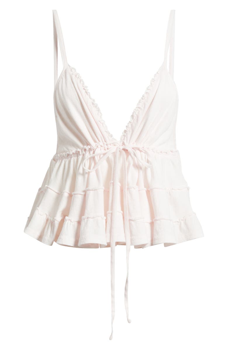 BDG Urban Outfitters Frill Babydoll Crop Camisole, Alternate, color, Pink