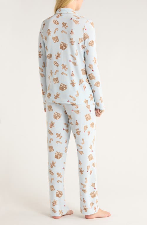 Nordstrom Brushed Hacci Pajamas In Blue
