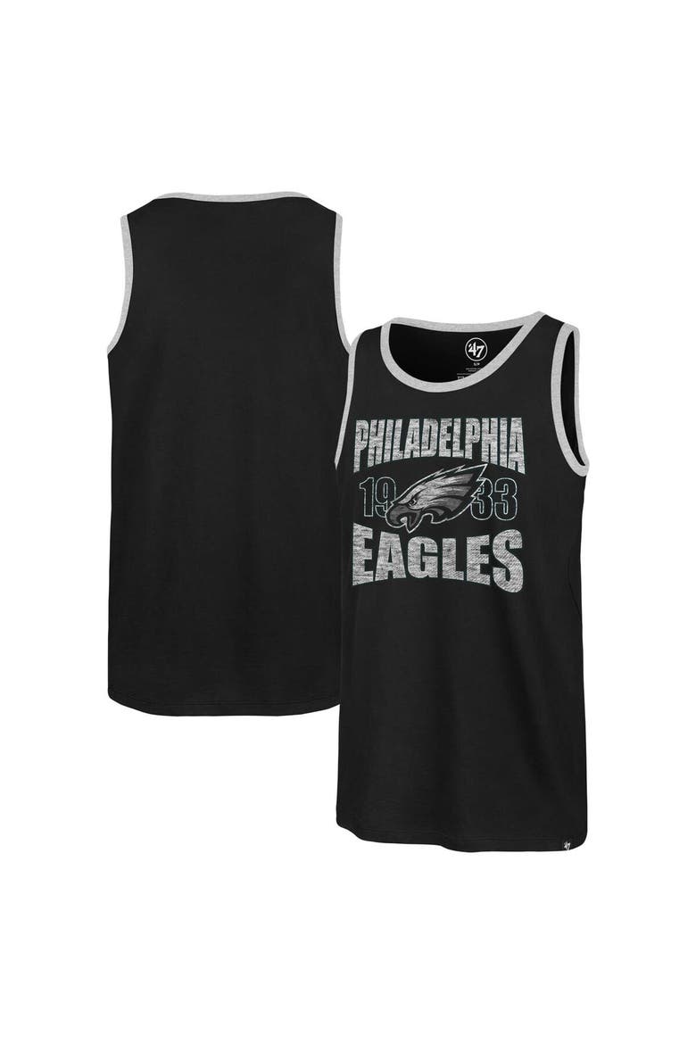 Men's '47 Black Philadelphia Eagles Upload Franklin Tank Top, Main, color, Black