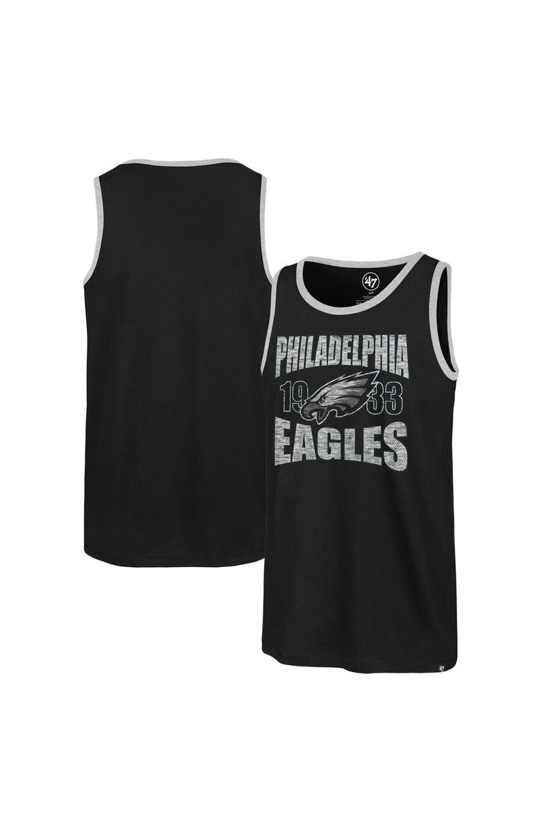 '47 Men's '47 Black Philadelphia Eagles Upload Franklin Tank Top, Main, color,