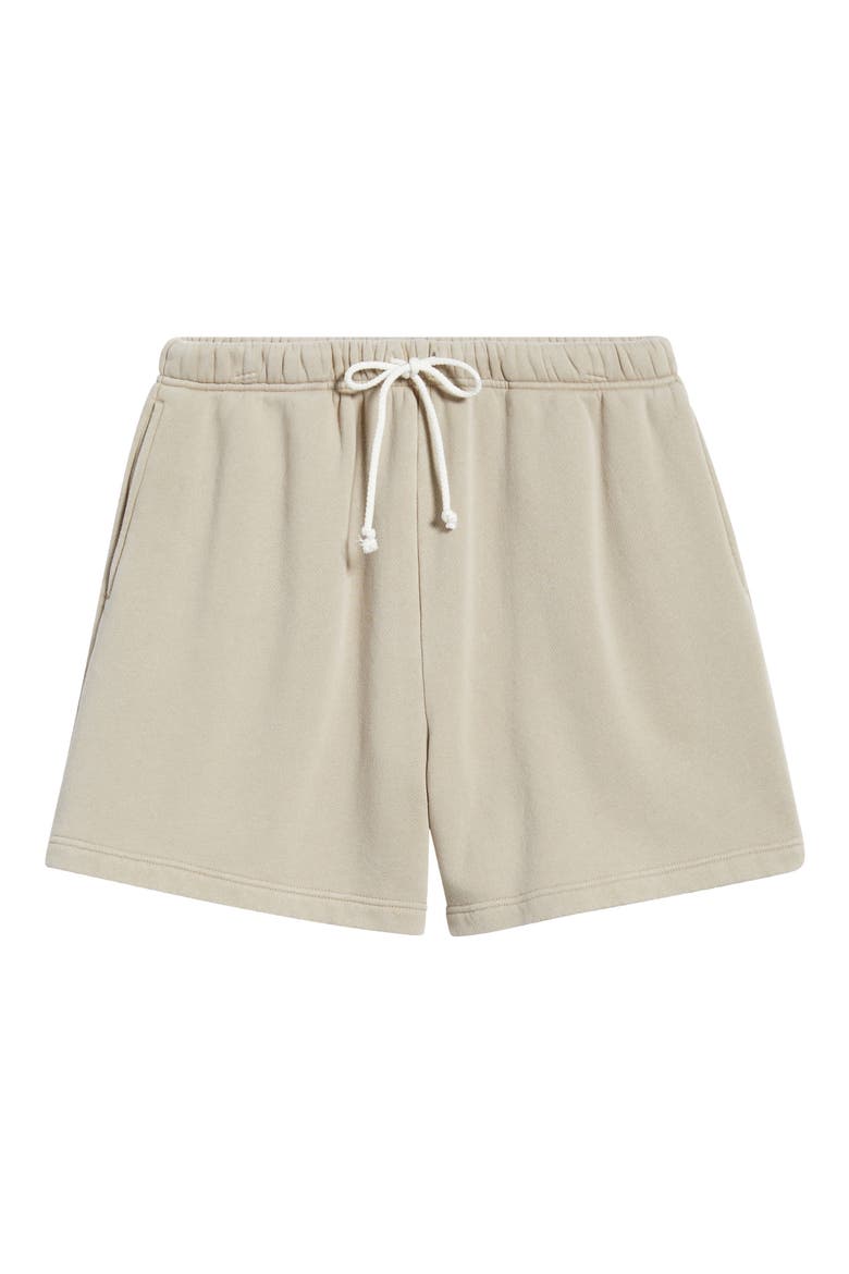 Relaxed Sweat Shorts, Alternate, color, TAN