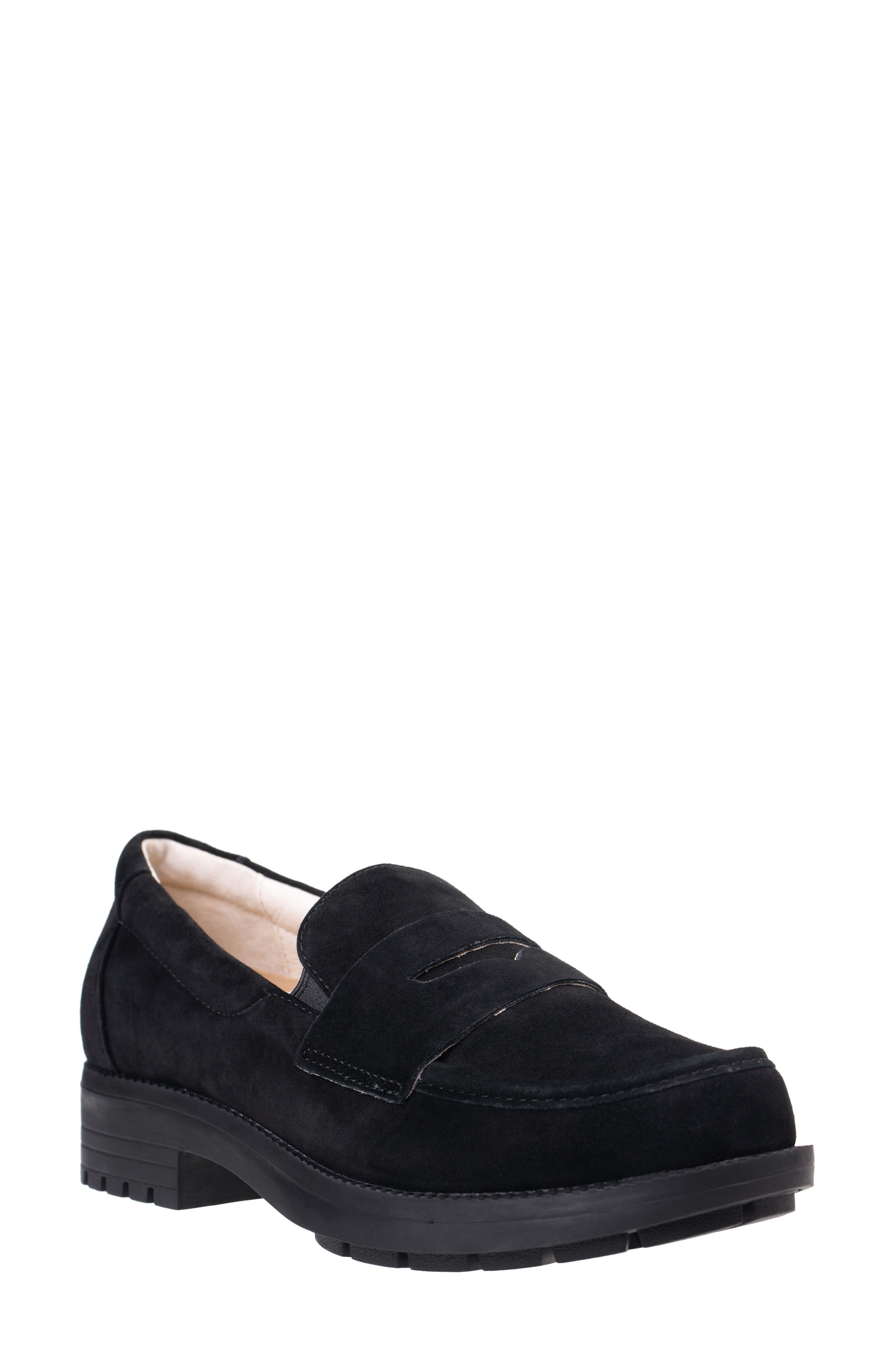 Revitalign Laurel Penny Loafer, Main, color, Black