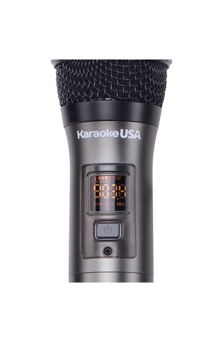 Karaoke USA formerly JS Karaoke Dok Solutions 900 Mhz Uhf Wireless Microphone, Alternate, color, Multicolored