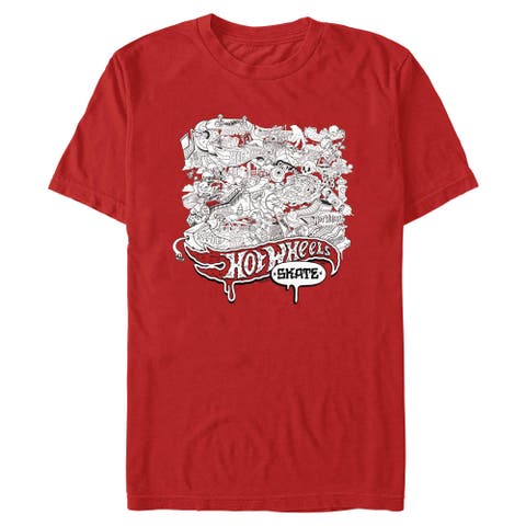 Men's Hot Wheels Skate Artistic Collage  Graphic T-Shirt