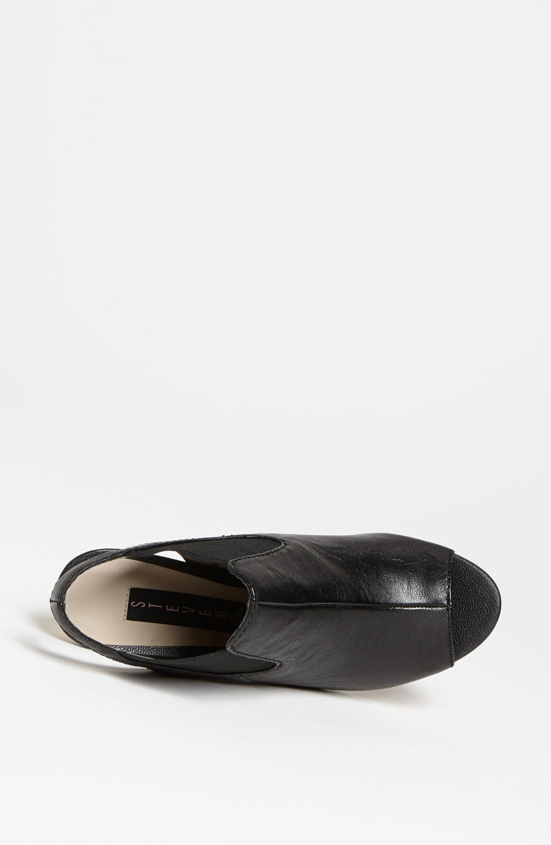 Steven by Steve Madden 'Misfit' Sandal, Alternate, color, BLACK LEATHER