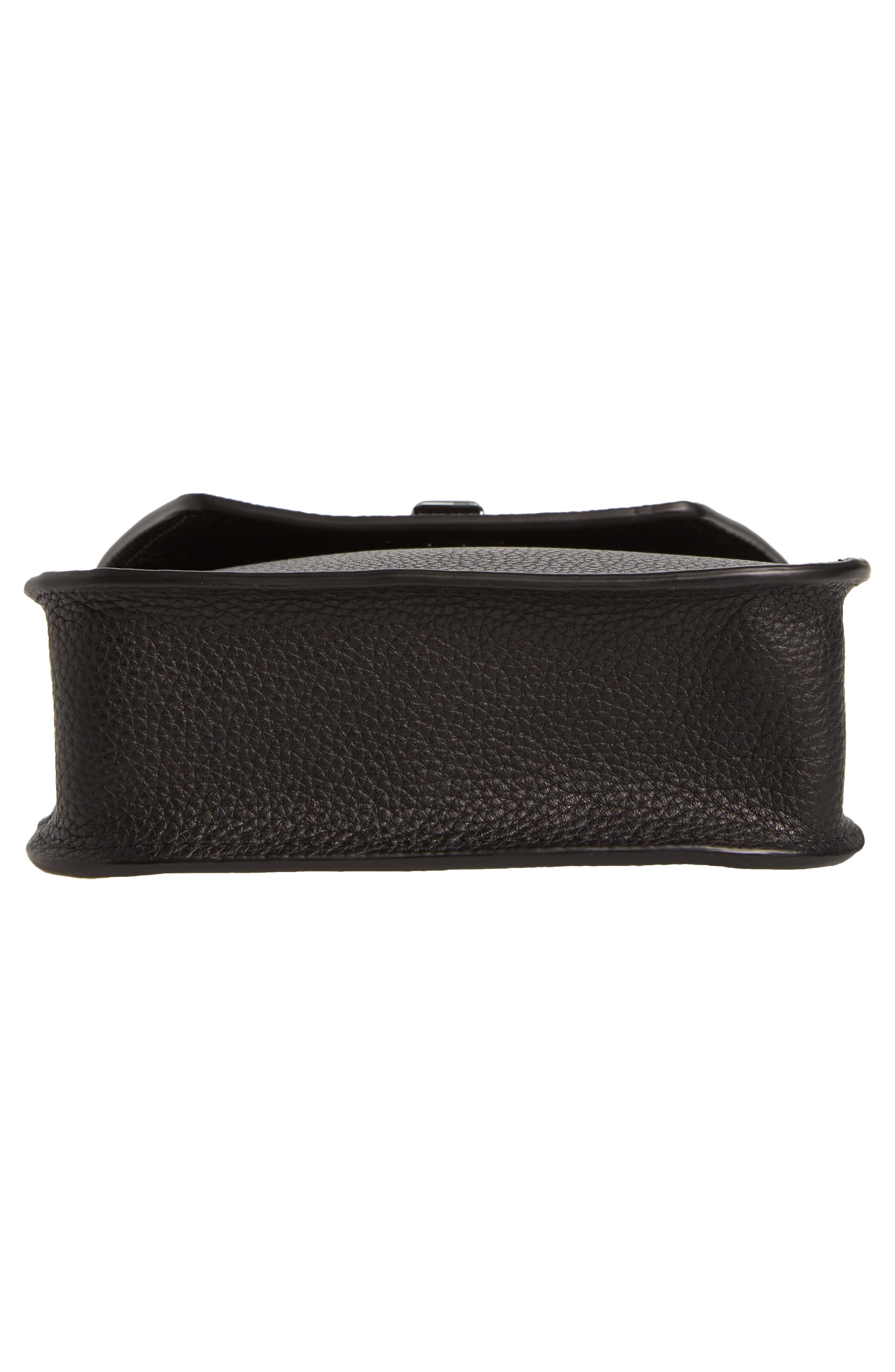 Akris Mini Anouk Leather Crossbody Bag, Alternate, color, Black