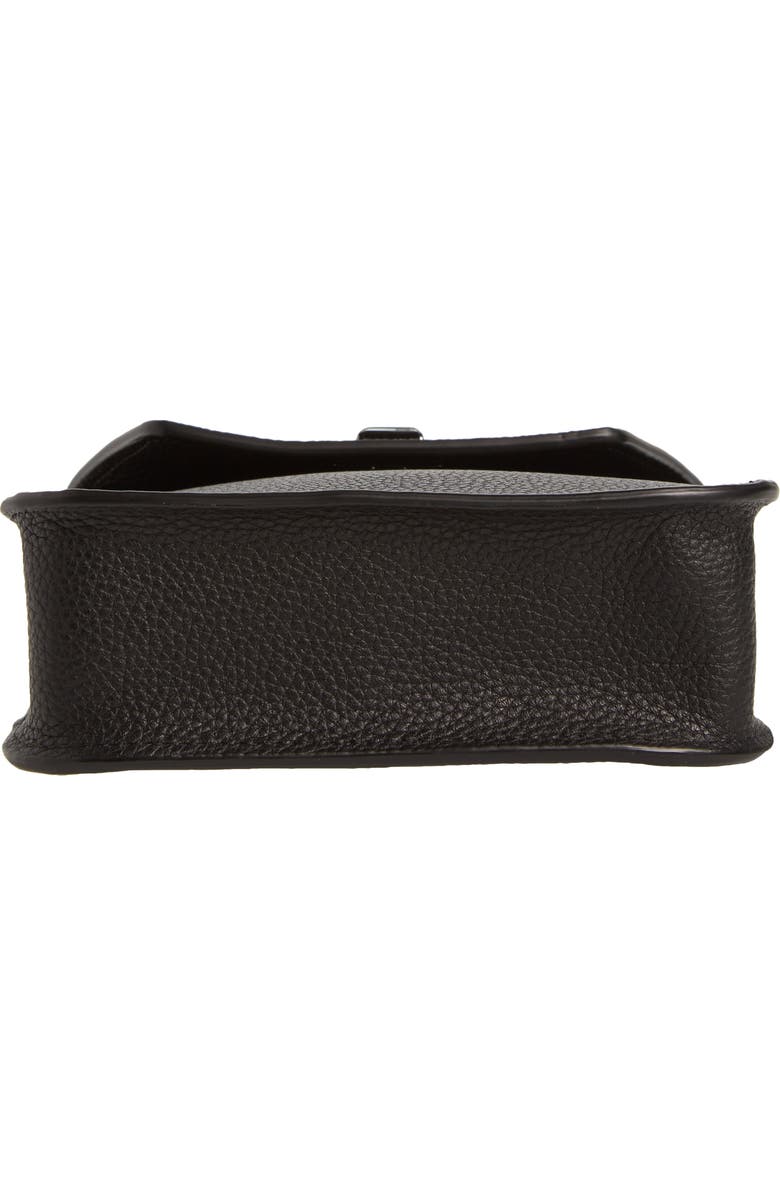 Akris Mini Anouk Leather Crossbody Bag, Alternate, color, Black