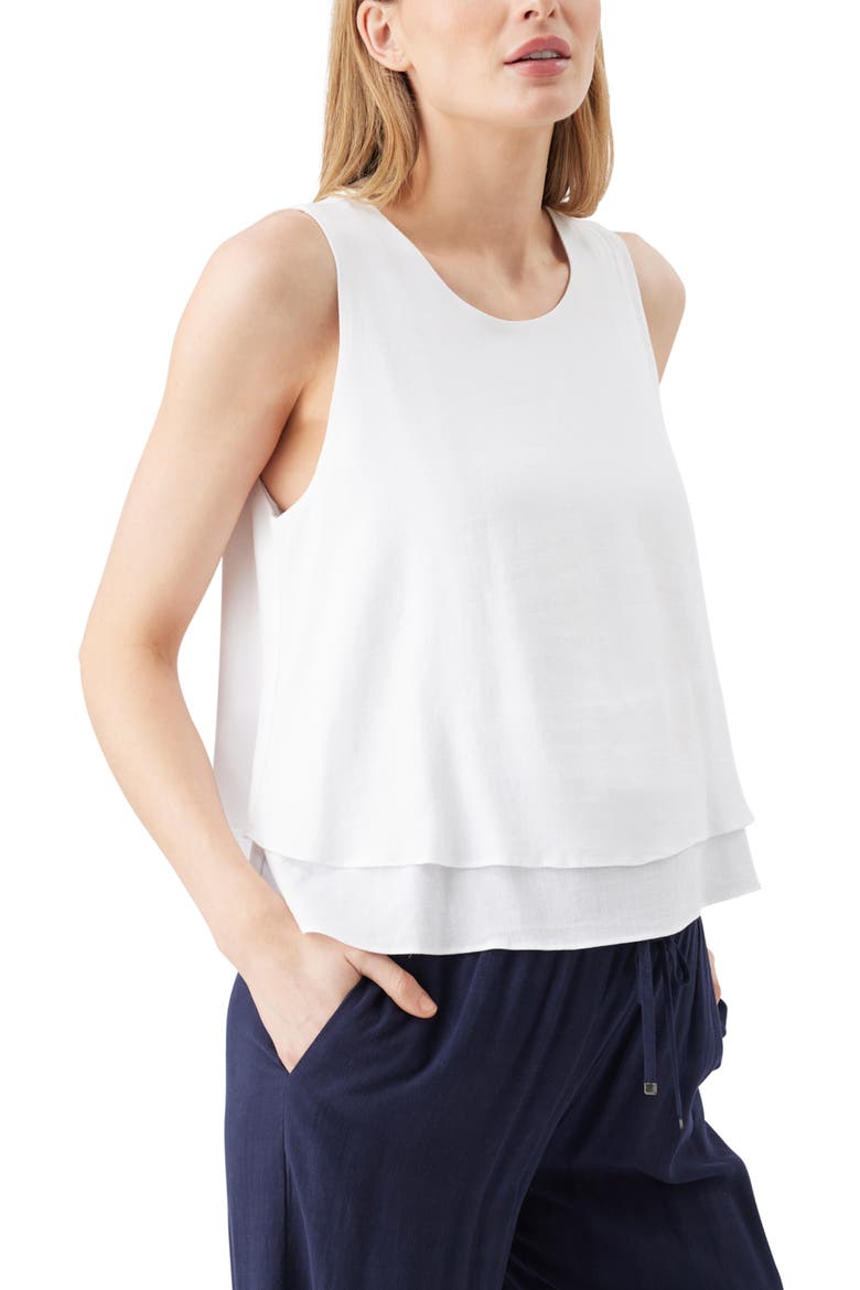 Lois Nursing Top, Alternate, color, White